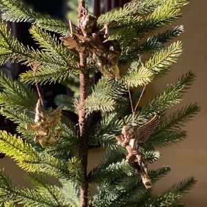 Set of 3 Vintage Cherub Ornaments